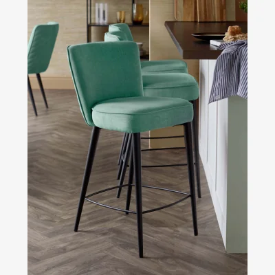 Danetti Serena sage green chenille bar stool