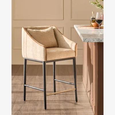 Danetti Julep honey fabric bar stool