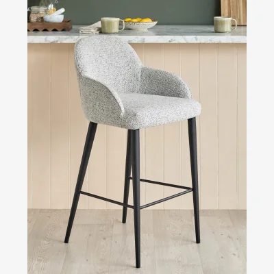 Danetti Lani grey fabric bar stool