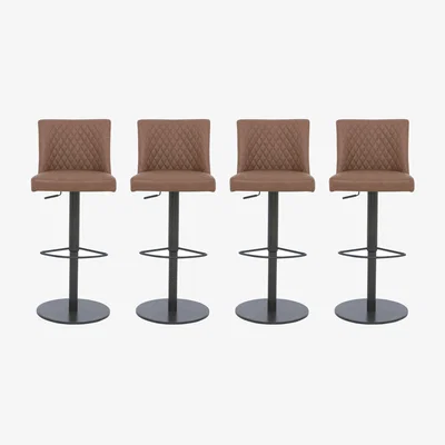 Furniture Village Earth Set of 4 Swivel Bar Stools