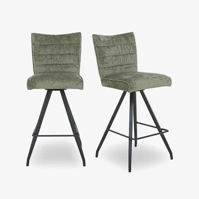Furniture Village Saturn Pair of Swivel Bar Stools