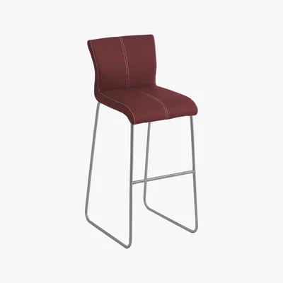Furniture Village Ideas Bar Stool with Standard Base - Red
