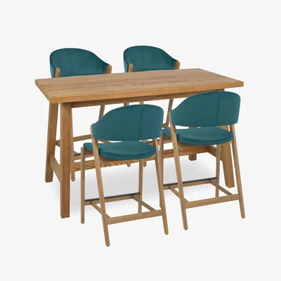Furniture Village Stratford Table and 4 Bar Stools
