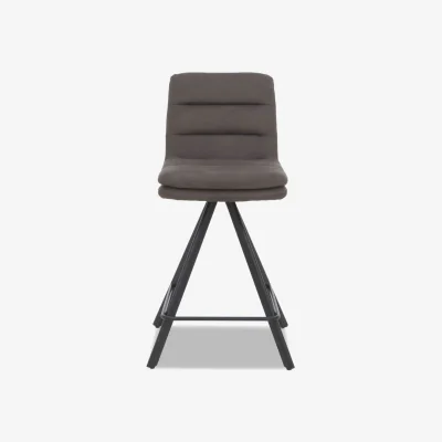 Furniture Village Bodahl - Njord Fabric Swivel Bar Stool - Anthracite