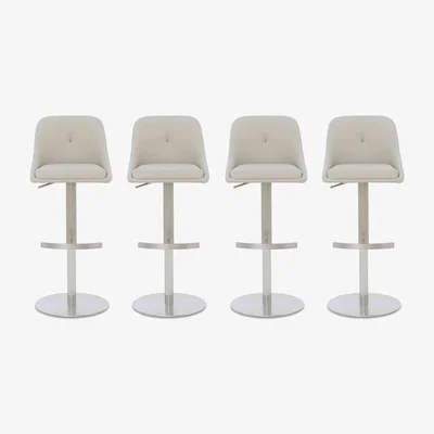 Furniture Village Avorio Set of 4 Swivel Bar Stools
