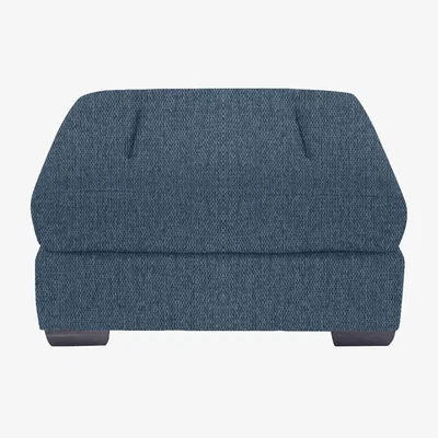 Furniture Village Xavier Fabric Stool - R38 Blue