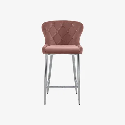Furniture Village Donnie Fabric Bar Stool - Pink