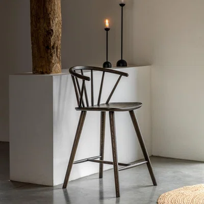 Furniture123 Dark Oak Barstool - Craft - Caspian House