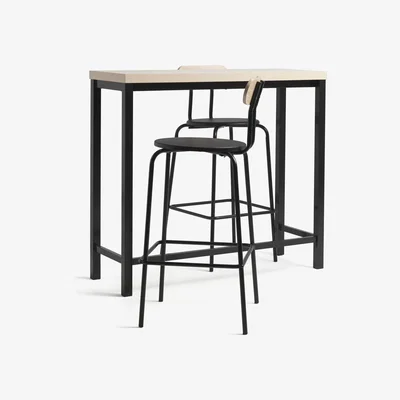 Habitat Habitat Zayn Wood Effect Bar Set - Black & Ash