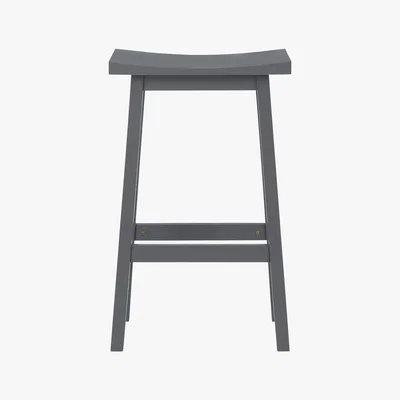 Habitat Tuck Grey Painted Bar Stool H67Cm, Grey
