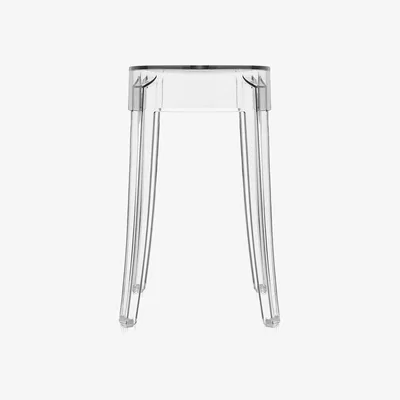 Heal's Kartell Charles Ghost Low Stool Crystal - Heal's UK Furniture