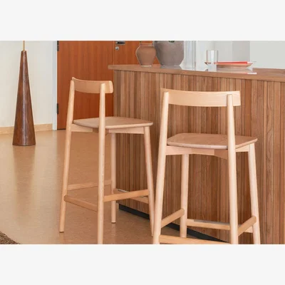 Heal's Ercol Lara Counter Stool Clear Matt Ash