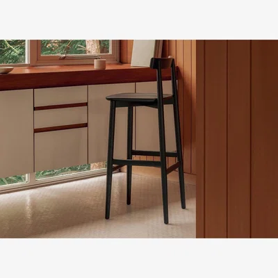 Heal's Ercol Lara Bar Stool Clear Matt Ash
