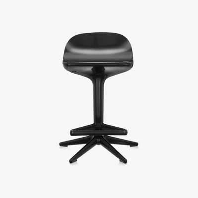 Heal's Kartell Spoon Bar Stool In Black - Heal's UK Furniture