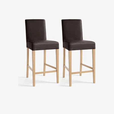 John Lewis John Lewis ANYDAY Slender Faux Leather Bar Stool, Pair