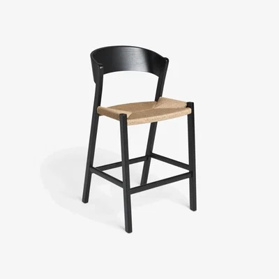 John Lewis John Lewis Scandi Bar Stool, Black