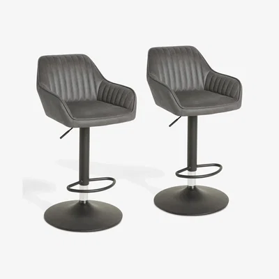 John Lewis John Lewis Brooks II Gas Lift Adjustable Bar Chairs, Set of 2