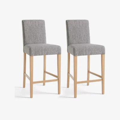 John Lewis John Lewis ANYDAY Slender Fabric Seat Bar Stool, Pair