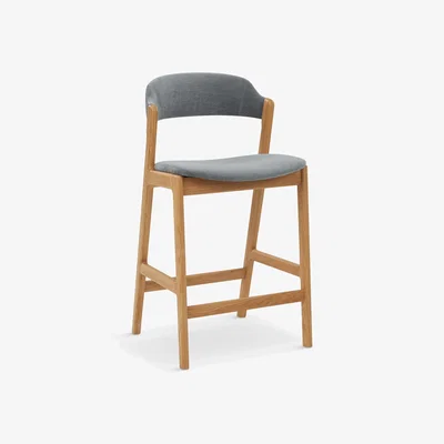 John Lewis John Lewis Santino Bar Stool, Oak Bianco Oil/Smoked Pearl