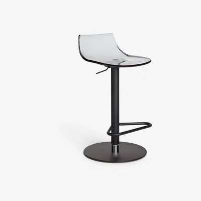 John Lewis John Lewis & Partners Sleek II Height Adjustable Bar Stool, Grey