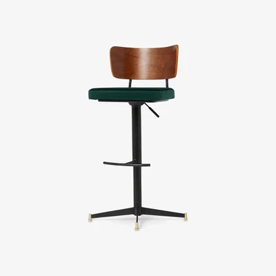 John Lewis MADE Amalyn Bar Stool, Green Velvet.