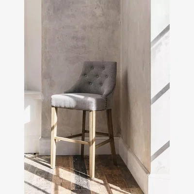 John Lewis One.World St James Bar Stool, Grey