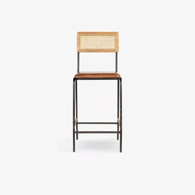 John Lewis Nkuku Iswa Counter Chair, Chocolate Brown