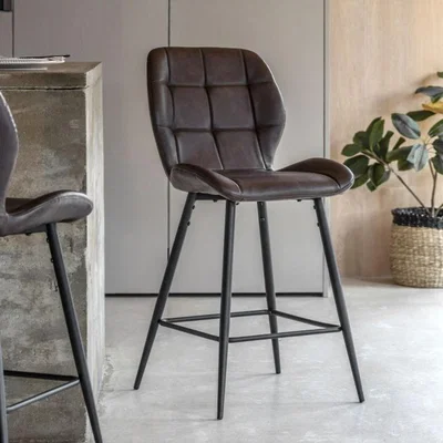 Knees Manford Bar Stool (Set of 2) - Brown