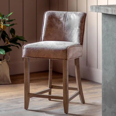 Knees Tarnby Oak Bar Stool (Set of 2) - Brown