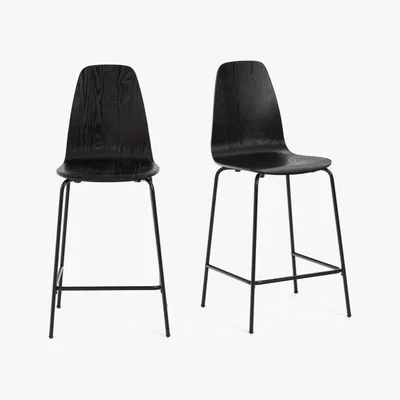 La Redoute BIFACE Mid-Height Bar Chairs (Set of 2)