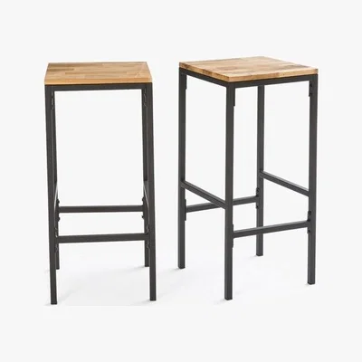 La Redoute Hiba High Bar Stools, Set of 2