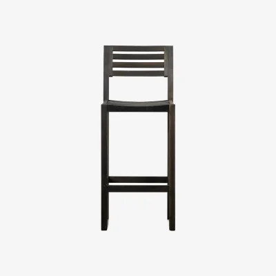 La Redoute Set of 2 Zion Garden Bar Stools Black
