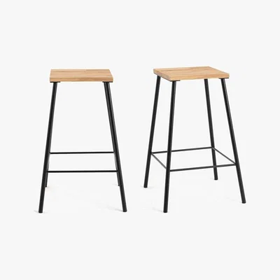 La Redoute Crueso Mid-Height Bar Stools (Set of 2)