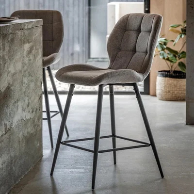 La Redoute Dover Quilted Bar Stool (Set of 2)