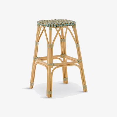 La Redoute Musette 66cm High Rattan & Braiding Bar Stool