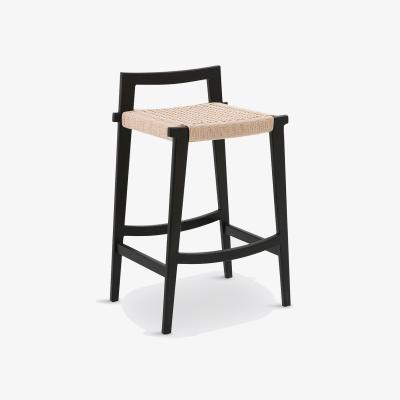 La Redoute Hokito Oak & Weaving Bar Stool