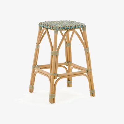 La Redoute Musette 66cm High Rattan & Braiding Bar Stool