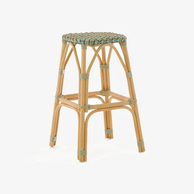 La Redoute Musette 76cm High Rattan & Braiding Bar Stool