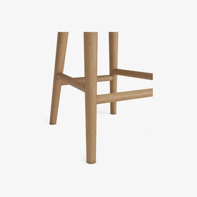 Marks & Spencer M&S  Nord Curved Back Barstool - Oak, Oak