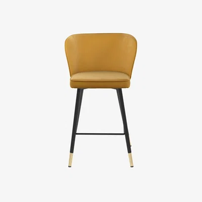 Marks & Spencer M&S Palmer Velvet Barstool - Ochre, Ochre