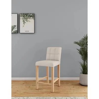 Marks & Spencer M&S Milton Pinched Back Barstool - Natural, Natural,Grey