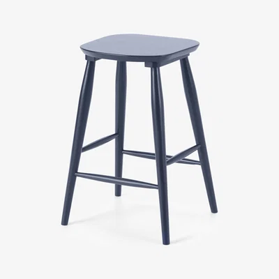 Made.com Bromley Bar Stool, Deep Navy