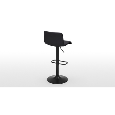 Made.com Set of 2 Sean Adjustable Bar Stools, Black