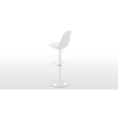 Made.com Set of 2 Zadie Adjustable Barstools, White