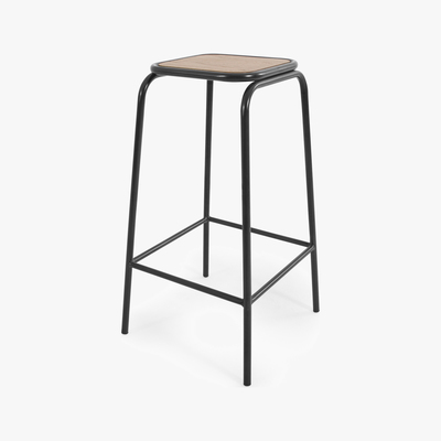 Made.com Wigbert Barstool, Oak and Black