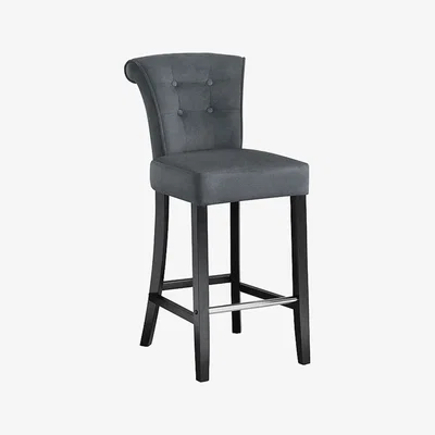 My Furniture Positano Bar stool with Back Ring - Smoke