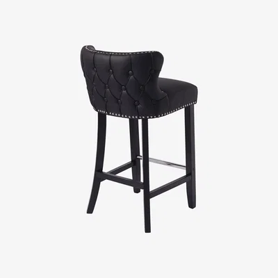 My Furniture Margonia Bar stool Black PU Leather