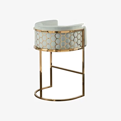 My Furniture Alveare Counter Stool Brass - Jade