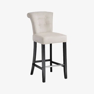 My Furniture Positano Bar stool with Back Ring - Cream