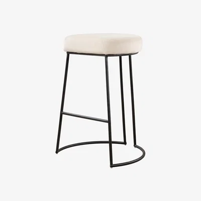 My Furniture Angelica Counter Stool  – Chalk – Black